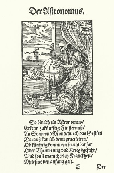 Astronom (gravür) by Jost (after) Amman