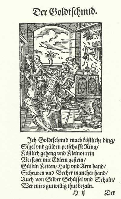 Kuyumcu (gravür) by Jost (after) Amman