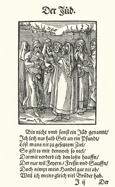 Yahudi Tefeci (gravür) by Jost (after) Amman