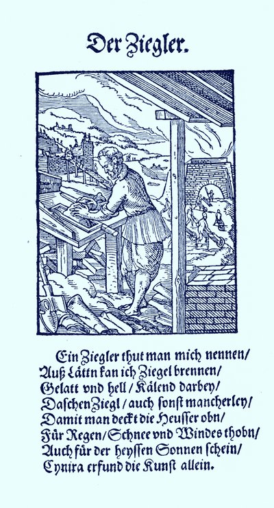 Tuğla üreticisi by Jost Amman
