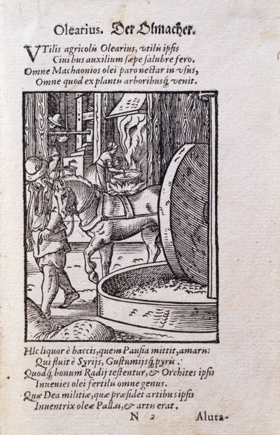 Oil Maker, Hans Sachs (1494-1576) pub