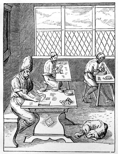 İğne ve iğne üreticisi, c1559-1591 by Jost Amman