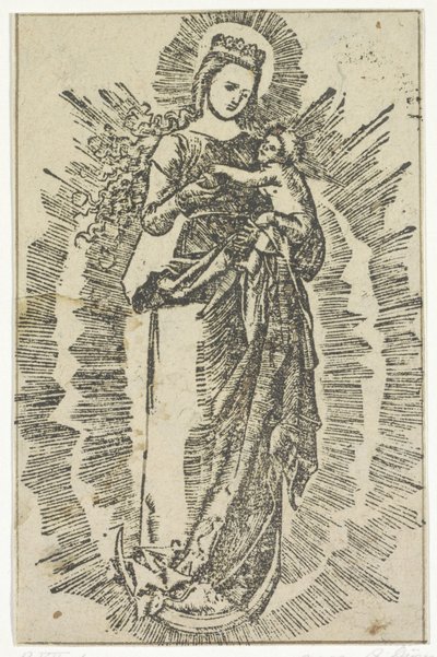 İsa Çocuk ile Meryem by Jost de Negker