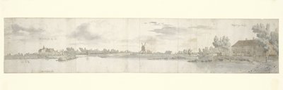 Kasteel Ooij ve Tollhouse, Kuzey Brabant'ın Panoramik Görünümü by Josua de Grave