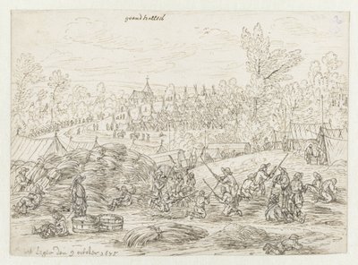 Grand-Hallet, Liège yakınlarındaki Willem III Ordusu