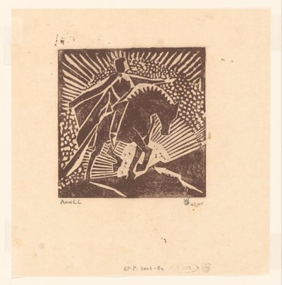 at sırtında şövalye by Joub Wiertz (signed by artist)