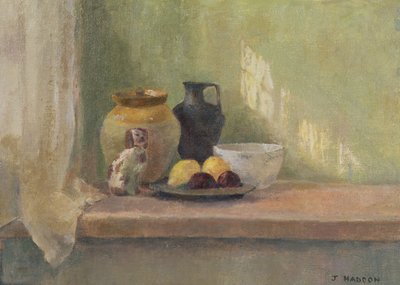 Çin köpeği ile natürmort by Joyce Haddon