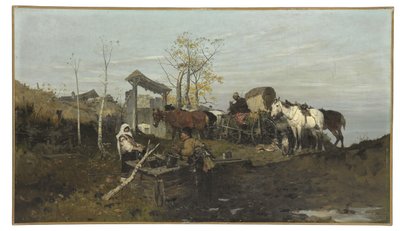 Kuyuda Konuşma, 1877 by Jozef Brandt