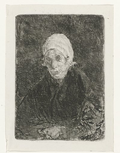 Katwijk yaşlı kadın by Jozef Israëls