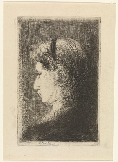 Aleida Koyunun Portresi by Jozef Israëls