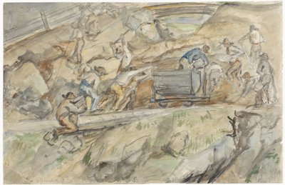 Pontresina'da taş ocağı by Jozef Israëls