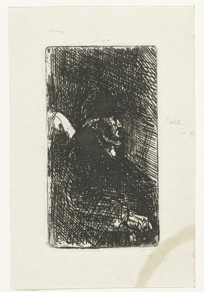 oturan yaşlı adam by Jozef Israëls