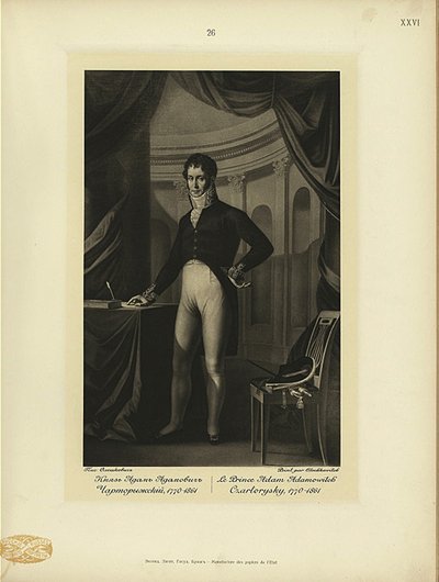 Prens Adam Jerzy Czartoryski 1770-1861 by Jozef Oleszkiewicz