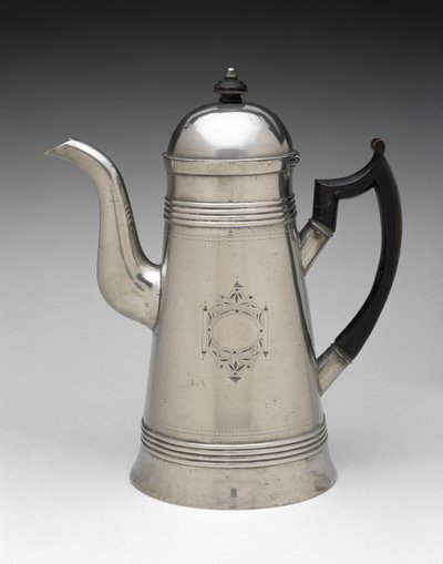 Cezve, c. 1814-1825 (kalay, ahşap) by Jr. Ebenezer Smith