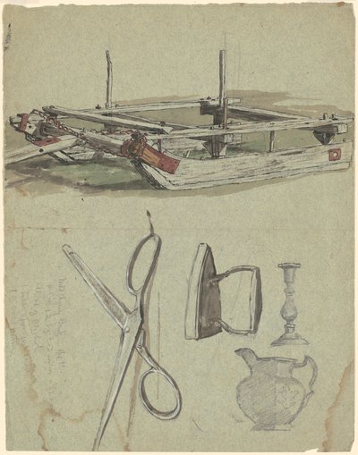 Kızak Çalışmaları ve Çeşitli Ev Eşyaları by Jr. Enoch Wood Perry