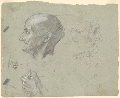 Yaşlı Kadın Örgü Örme Çalışmaları by Jr. Enoch Wood Perry