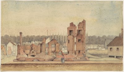 Bir Taverna Harabeleri, Petersburg, Virginia by Jr. William Skinner Simpson