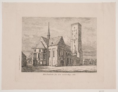 kuzeydoğu taraftan Ribe Katedrali by Jørgen Roed