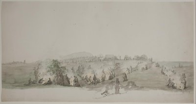 Flensburg yakınlarında. bivouac by Jørgen V. Sonne