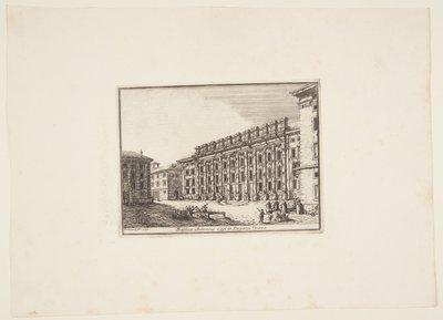 Antonina Bazilikası, şimdi la Dogana Nuova olarak anılıyor by Jérôme Charles Bellicard
