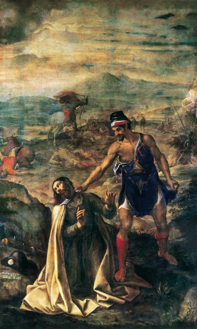 Büyük Aziz James'in dekolasyonu by Juan (1526-1579) Fernandez Navarette