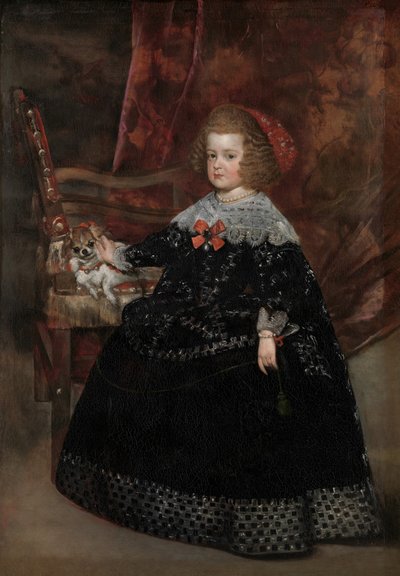 Maria Teresa 1638-1683, İspanya İnfantası, yak. 1645. by Juan Battista Martinez del Mazo