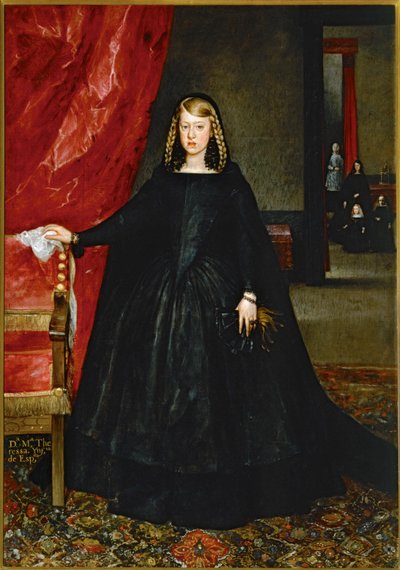 Margarita Teresa of Austria, Infanta of Spain (tuval üzerine resim) by Juan Bautista Martinez del Mazo