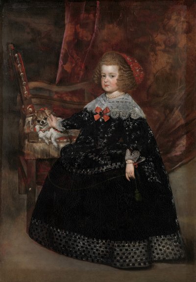 Maria Teresa, İnfanta of Spain, 1645 dolayları (tuval üzerine yağlı boya) by Juan Bautista Martinez Del Mazo