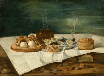 Hamur İşleri, Şarap ve Yumurtalı Natürmort, c.1770-1790 by Juan Bautista Romero