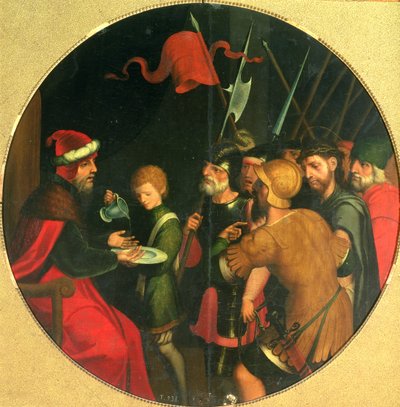Pontius Pilatus ellerini yıkıyor by Juan Correa de Vivar