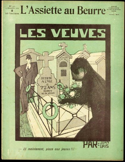 “L’Plate au beurre”” kapağı, 450 numara, satirik renklerde by Juan Gris