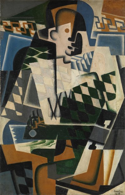 Gitarlı Harlequin by Juan Gris