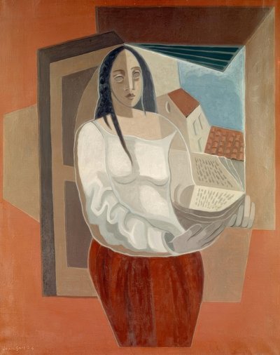 Kitaplı Kadın by Juan Gris