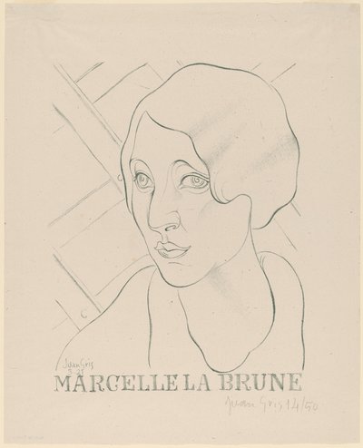 Kahverengi Marcelle by Juan Gris