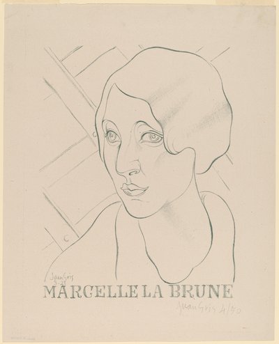 Kahverengi Marcelle by Juan Gris