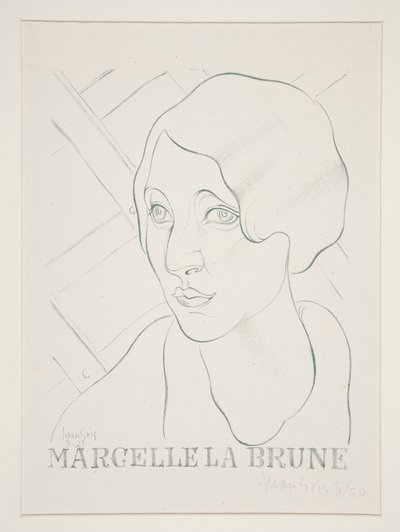 Kahverengi Marcelle by Juan Gris