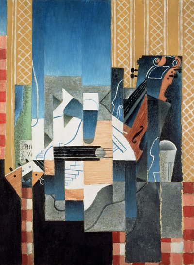 Keman ve Gitar ile Natürmort by Juan Gris