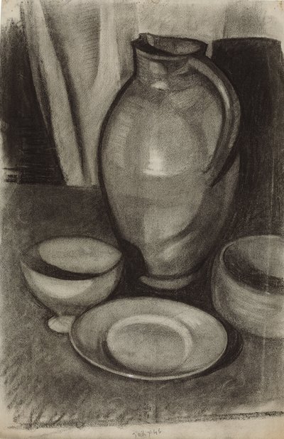 Bir Sürahi ile Natürmort; Doğa morte a la cruche, 1910 by Juan Gris