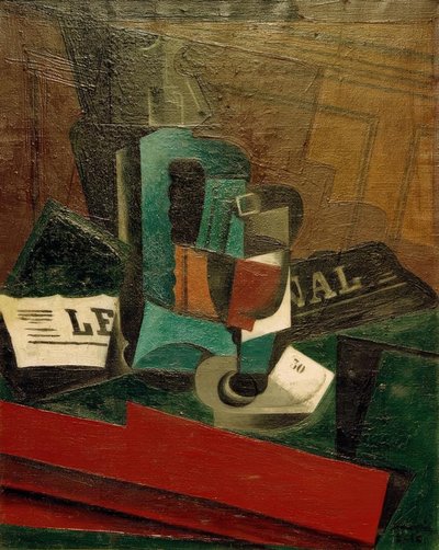 Sifon, cam ve gazete by Juan Gris