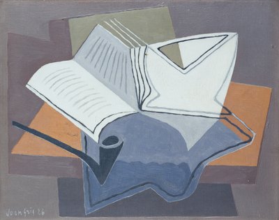 Boru ve Açık Kitap by Juan Gris