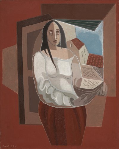 Okuyucu; okuma ışığı by Juan Gris