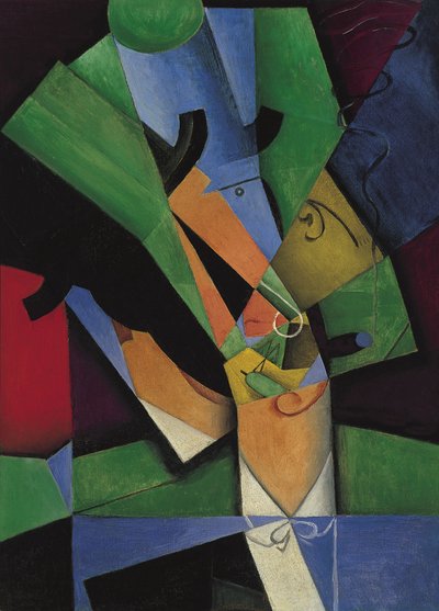 Sigara İçen Frank Haviland, 1913 by Juan Gris