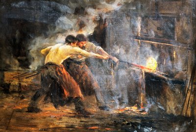 Demirciler, c19. resim by Juan Luna y Novicio