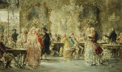 Paris Kafesinde Zarif Figürler by Juan Pablo Salinas Tervel