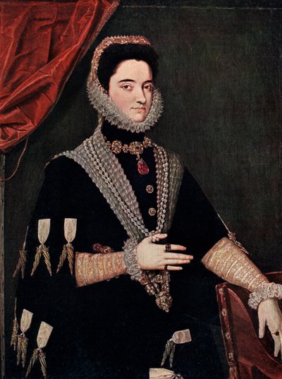 Avusturyalı Marie, 16. yüzyılın ortaları 1910 by Juan Pantoja de la Cruz