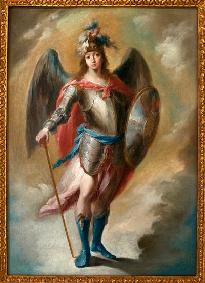 Başmelek Aziz Mikail - Tablo Juan de Espinal (1714-1783), Tuval Üzerine Yağlıboya, yak. 1780 - Sevilla Güzel Sanatlar Müzesi, İspanya by Juan de Espinal