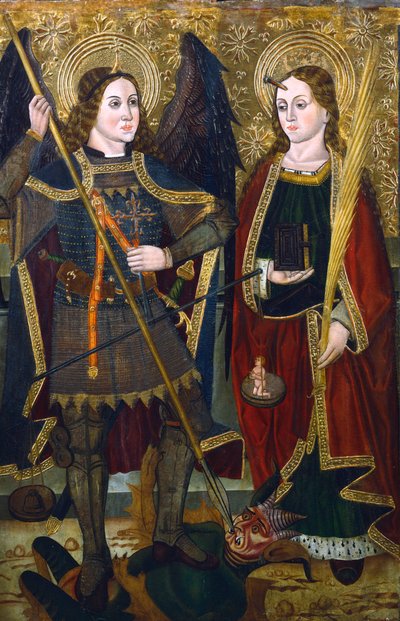 Aziz Michael ve Engracia, c1489-c1513 by Juan de la Abadia the Younger
