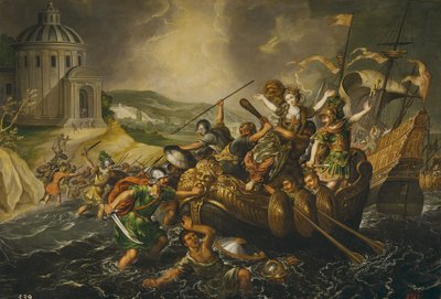 Helen Tecavüz, 17. yüzyılın ortalarında. by Juan de la Corte