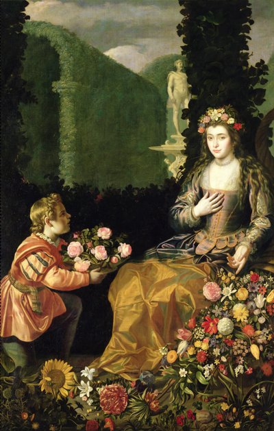 Flora'ya Teklif, 1627 by Juan der Hamen y van León