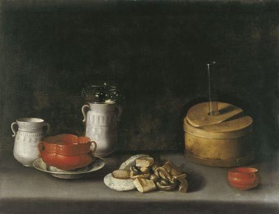 Porselen ve Tatlılarla Natürmort by Juan van der Hamen